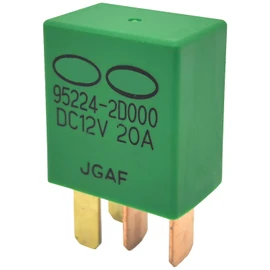 3-Pack 95224-2D000 Relay - 20A 12VDC 4-Pin SPST Automotive Relay - Compatible with Select Hyundai/Kia Vehicles - Fixes P0697 & Cooling Fan Failures (Replaces Denso 25510-2D000)