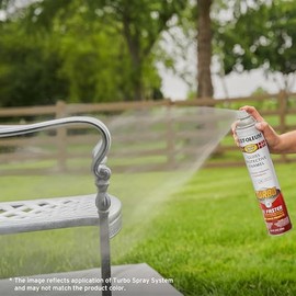 Rust-Oleum 393377 Stops Rust Turbo Spray Paint, 24 oz, Gloss Smoke Gray
