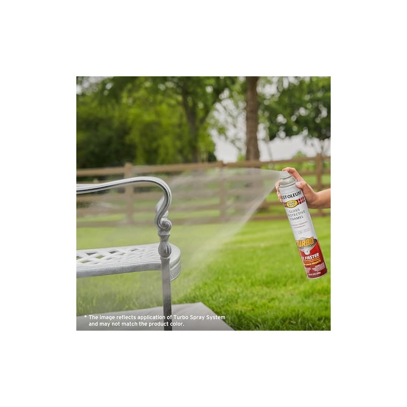 Rust-Oleum 393377 Stops Rust Turbo Spray Paint, 24 oz, Gloss