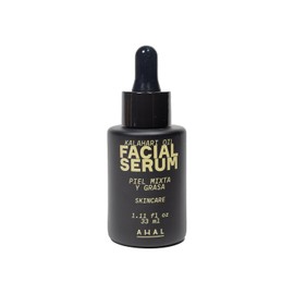 AHAL - Serum Facial con Aceite de Kalahari con Vitamina E, Hidratación Ligera y Antiedad, Regula Grasa y Minimiza Arrugas, Ideal para Piel Grasa y con Tendencia al Acné, Ingredientes Naturales, 33ml