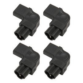 IEC320 C6 to C13 Power Adapter 90 Degree 2.5A‑10A 250V Power Socket Adapter for UPS Computer Socket 4pcs