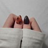 [M;H #] Autumn Pumpkin Handmade Nail Tips - Enter Lake