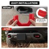 TECHPICCO Front Tow Hooks Covers Hitch Cover Customized Car Tow