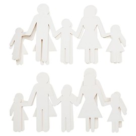 Premier Stationery Crafty Bitz Family Cutouts Craft Paper. Pack of 10