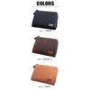 Lee 0520372 Men's Women's Wallet Coin Purse L-Shaped Zipper, Brown