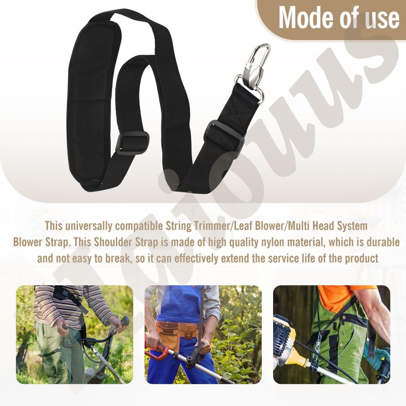 Trimmer Strap for Weed Eater Shoulder Strap Harness for Greenworks/DEWALT/EGO