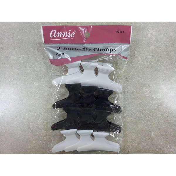 Annie Butterfly Clamps 3In 12Ct