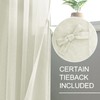 XWZO Cream Sheer Curtains 84 inches Long, Voile Light Filtering