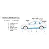 QAA fits 2014-2020 Jeep Cherokee 4 Piece Stainless Pillar Post