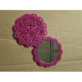 Modesa Lot of 6 Swirl Round Compact Folding Mirrors