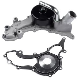 dehateo 297912 Engine Water Pump with Gasket Compatible for Maserati Quattroporte Ghibli S Q4 Levante 3.0 V6 2013 2014 2015 2016 2017 Engine Cooling Water Pump 299667 330424