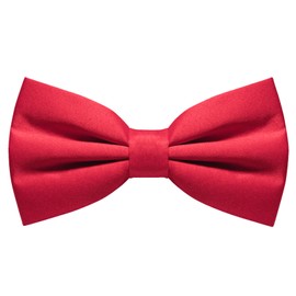 RBOCOTT Red Pre-tied Bow Tie Adjustable Bowtie for Men(21)