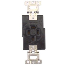 Panasonic WF1415BK Grounded 3P15A Embedded Outlet Black