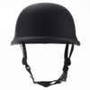 Black Half Helmet, Motorcycle Half Helmet, Retro German Style Helmet,