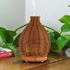 SpaRoom Boho Essential Oil Ultrasonic Misting Diffuser for Aromatherapy, Dark