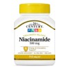 21st Century, Niacinamida 500mg, Vitamina B3, 110 Cápsulas Sabor Sin