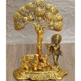 Tarini Gallery Metal Idol Statue Sculpture Indian Decor Antique for Home Temple Decoration and Gifting (Design 2)