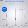 COOPIC C Stand Heavy Duty Stainless Steel Photography Stand with
