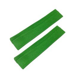 WESTEND CHOICE 5cm Wide Headbands 2 Pack Plain Stretchy Kylie Head Band Bandeau Unisex Headbands for Women & men Soft Hair Band Gym Exercise Yoga Headband (Green)