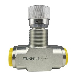 TaixinHyd Hydraulic Flow Control Needle Valve 1/4 Inch Throttle Check Valve NPT 5800PSI Two Way For Hydraulic Oil Gas
