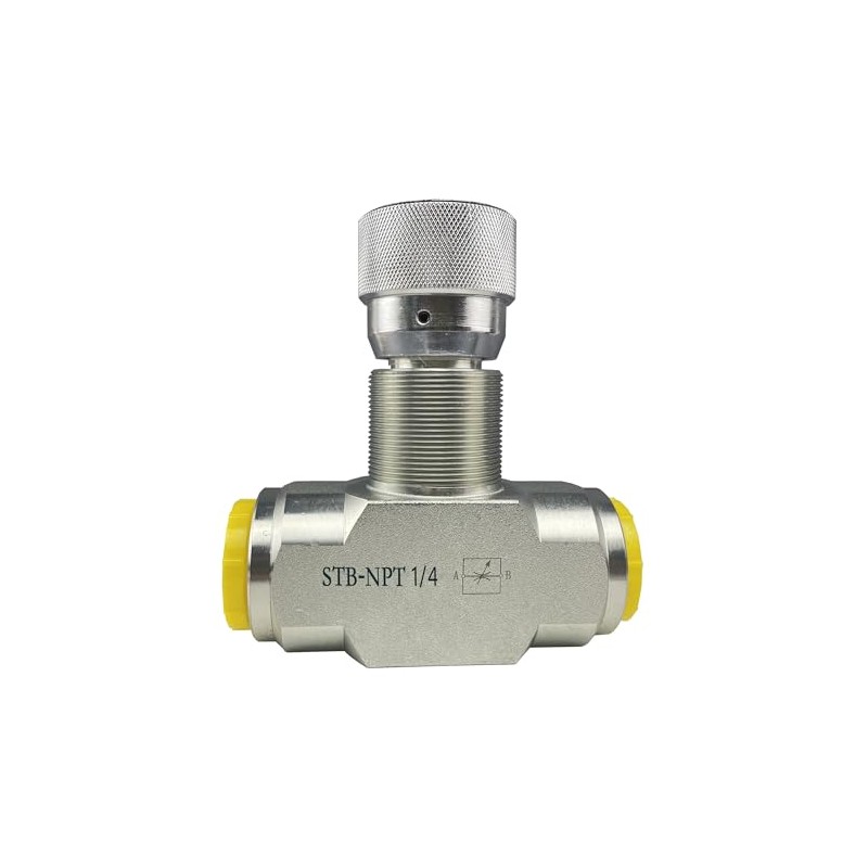 TaixinHyd Hydraulic Flow Control Needle Valve 1/4 Inch Throttle Check