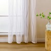 L.Z.E White Grey Curtains for Living Room, White Light Grey