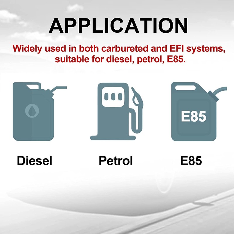 BARTOO Universal 50MM 100 Micron Inline Fuel Filter with 6AN