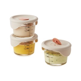 Lock&amp;Lock Baby Food Round Container 230ml Set of 3 (LLG508S3) / 락앤락  바로한끼 이유식 원형용기 230ml 3개세트 (LLG508S3)