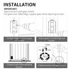 UCDOET Upgraded 5.75" Aluminum Self Closing Gate Hinges, Fence Gate