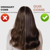 Wide Tooth Comb for Curly, Detangling Plastic Double-layer Comb for