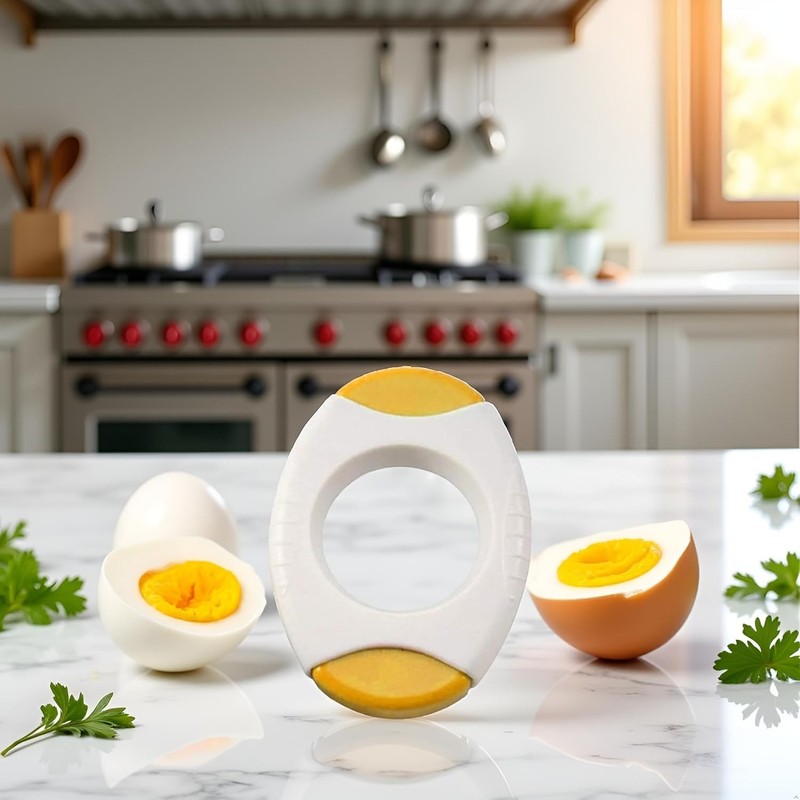 Yellow Egg Cracker Tool, Shell Opener Topper Cutter Separator for