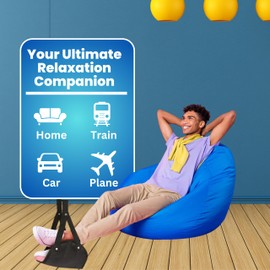 KUTABS Foot Hammock for Plane or Travel Pillow - Airplane Foot Hammock and Plane Foot Rest - Ultimate Travel Accessories with Sleep Mask and Ear Plugs