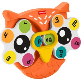 Fisher-Price Preschool Learning Toy Spin ‘n Rhyme Fidget Spinner, Owl-Themed Early Reading Activity for Kids Ages 3+ Years
