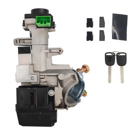 Ignition Switch Lock Cylinder Assembly with 2 Keys Compatible with 2006-2011 Honda Civic 2007-2010 Honda CR-V FIT Odyssey(ID 46 Chip)