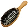 Bamboo Wooden Hair Brush with Natural Bristle