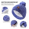 Kids Winter Hat, Scarf and Gloves, Warm Thermal Knitted Hat,