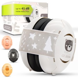 Schallwerk ® Mini+ Baby Ear Muffs (Bear Dusty) – Noise Protection for Babies, Infants, Toddlers, and Newborns – Kids Noise Cancelling Headphones