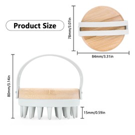 Thapncow Kopfhaut massagebürste, Shampoo-Haarbürste mit weichem Silikonkopf für Peeling und Kopfmassage und stimuliert das Haarwachstum, Massage Brush