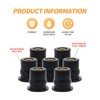 20PCS M6 Rubber Well Nuts, Universal Fairing Fasteners Windshield Motorcycle