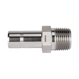 FITOK 316 SS Adapter 3/8 in Tube Stub x 1/4 Male NPT 7500 psi, SS-AM-FT6-NS4