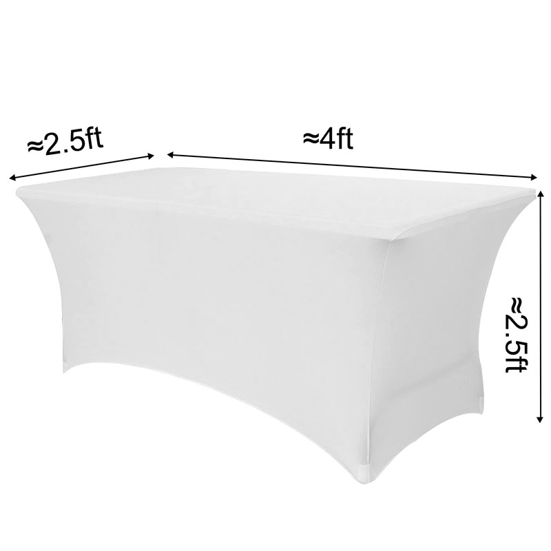 Time to Sparkle 4ft Stretch Spandex Table Cover for Standard