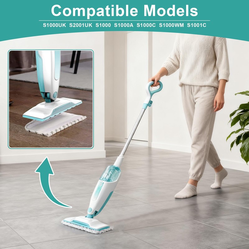 Jikefa 4PCS Steam Mop Pads Compatible with Shark Steam Mop