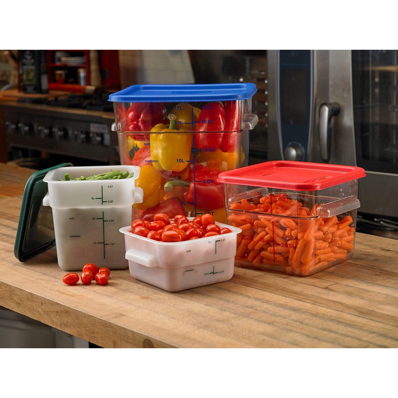 Carlisle FoodService Products Squares Square Food Storage Container with Stackable