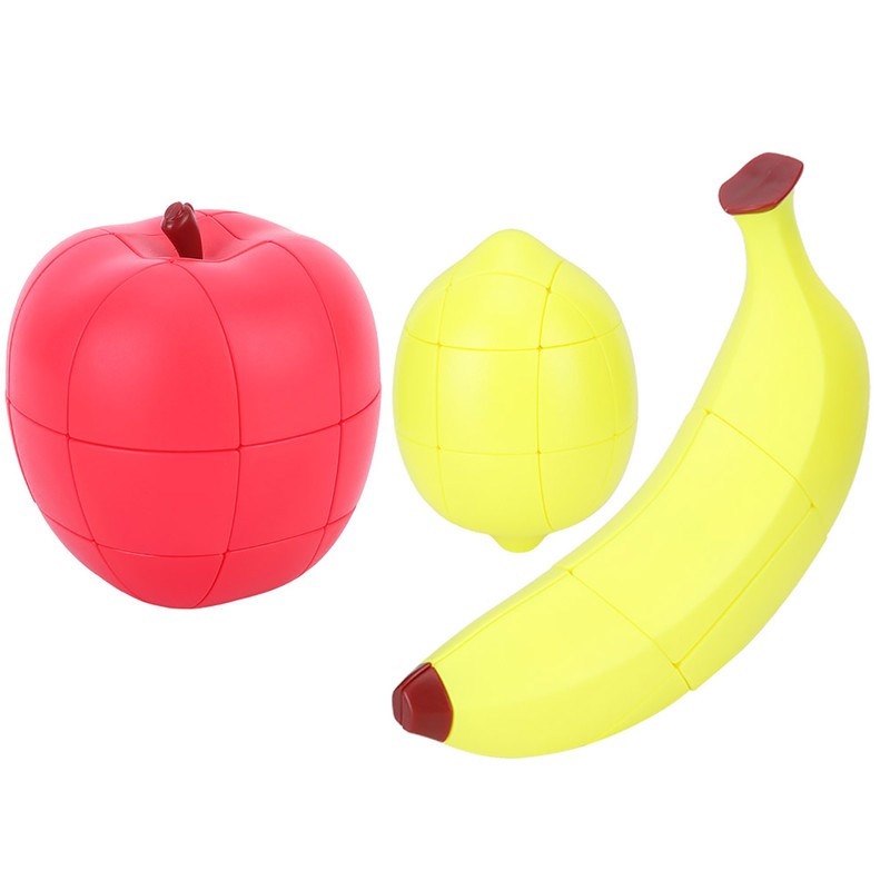 Fruits Magic Cube Set Lemon Banana Apple Uneven Special Shape