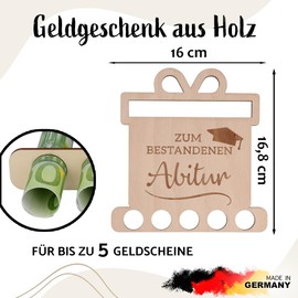 Spruchreif Original Money Gifts | Wooden Money Gift | Wooden Gifts | Money Gift | Graduation Gifts | Graduation Gift