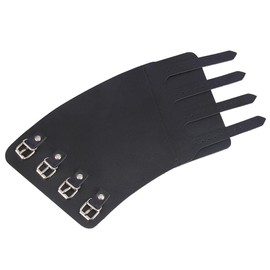 2Pack Punk Leather Wristband Guard Bracelet Bangle Adjustable Cuff Wrap Gothic Wristband