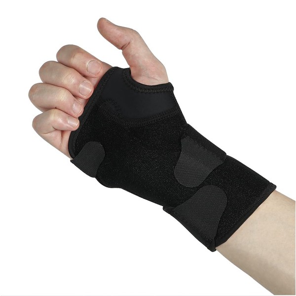 NuCamper Wrist Support with 2 Metal Arms, Ergonomically Shaped Wrist Splint, Breathable Wrist Guards for Arthritis, Tendonitis, Sprains and Pain Relief