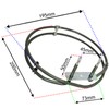 SPARES2GO 2 Turn Heating Element for Belling Fan Oven (2000w)