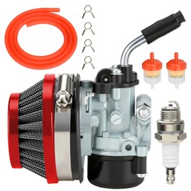YOXUFA 2 Stroke Carburetor for 49cc 50cc 66cc 80cc 100cc Motorized Moto Bike Bicycle Gas Motor Scooter Moped Parts