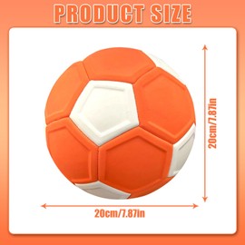 Football Curve Ball, 20 cm Football Curve Ball for Children, EVA Rubber Swerve Football for Football Training, Gift for Children Indoor and Outdoor